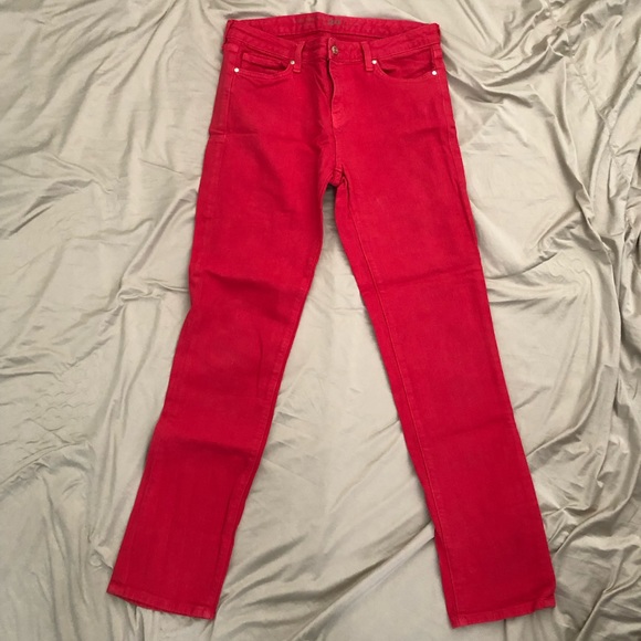 Kate Spade Play Hooky red low rise skinny jean - Picture 3 of 14